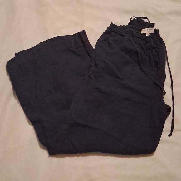 cloth & stone Pants - Cloth and stone Navy Wide-Leg Pants
